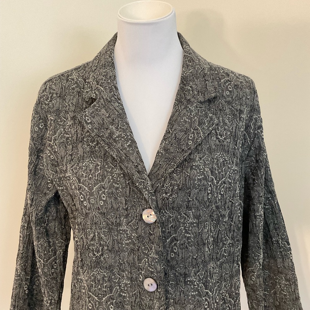 Chico's Gray Patterned Jacket - image 2